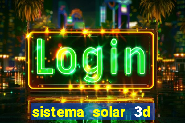 sistema solar 3d em movimento