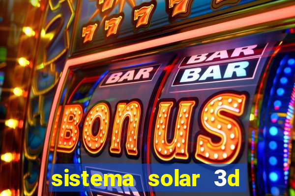 sistema solar 3d em movimento