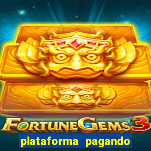 plataforma pagando jogo do tigre