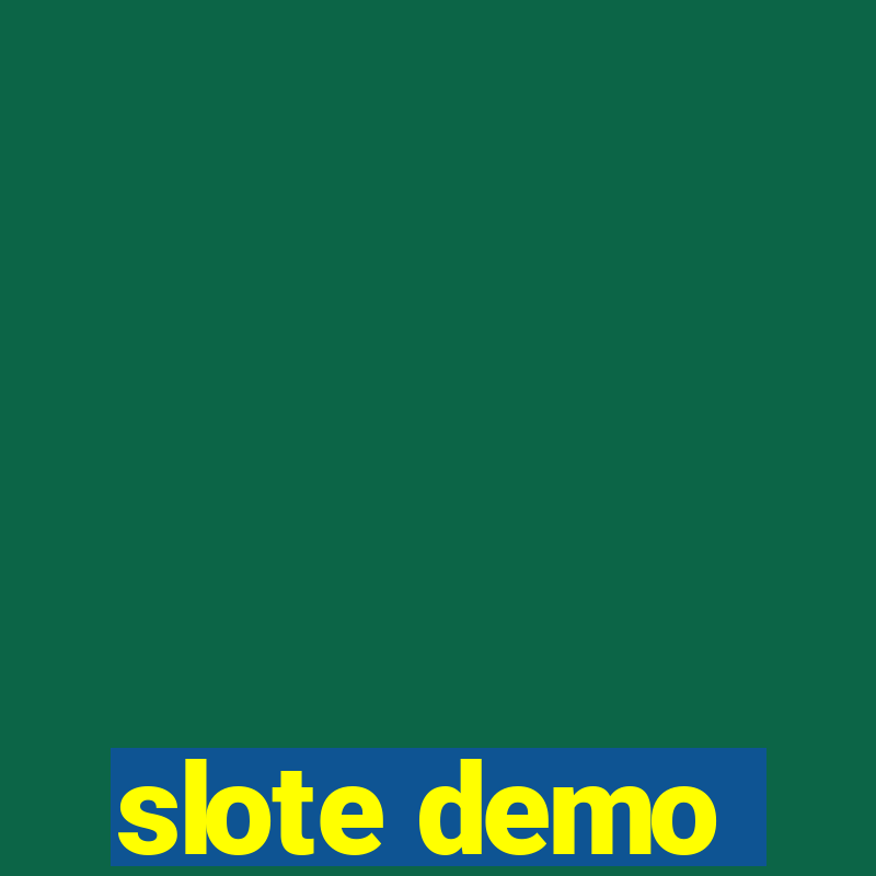 slote demo