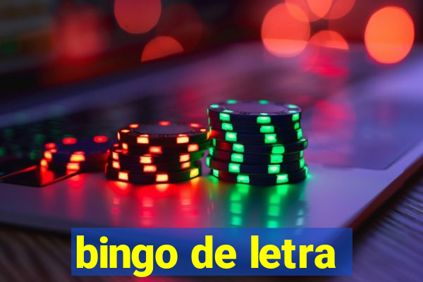 bingo de letra