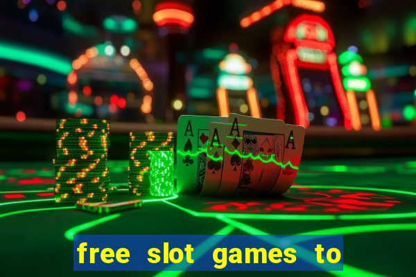 free slot games to win real money