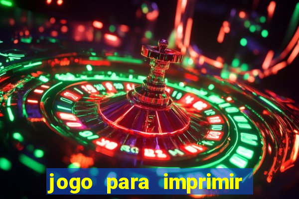 jogo para imprimir e montar