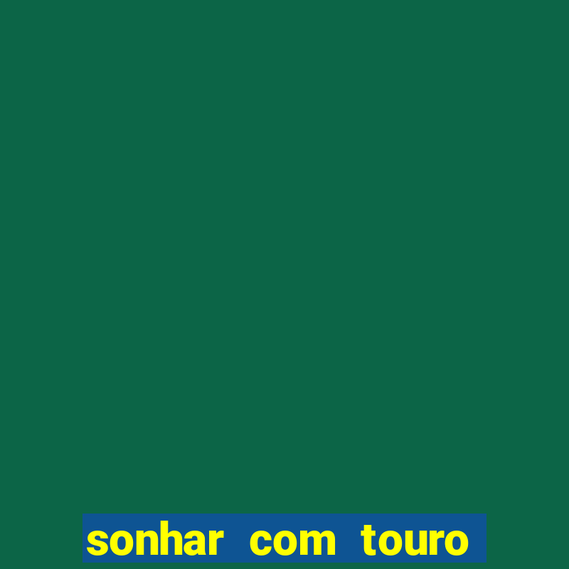 sonhar com touro bravo no mundo espiritual