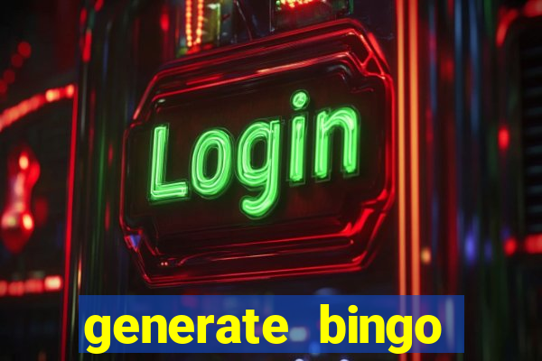 generate bingo cards with pictures