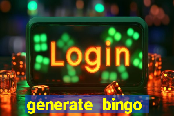 generate bingo cards with pictures