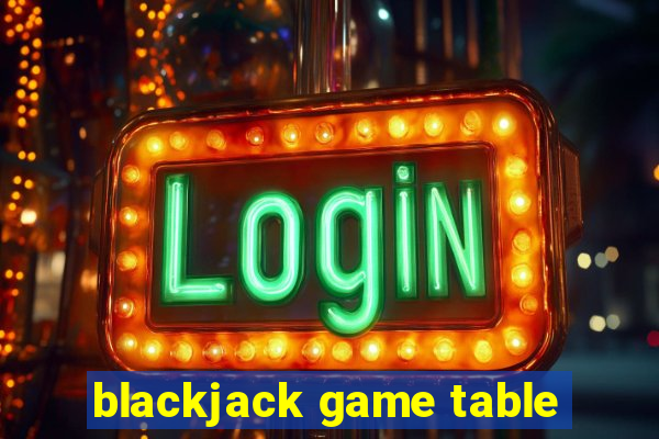 blackjack game table