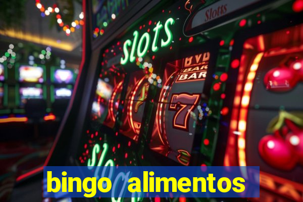 bingo alimentos para imprimir