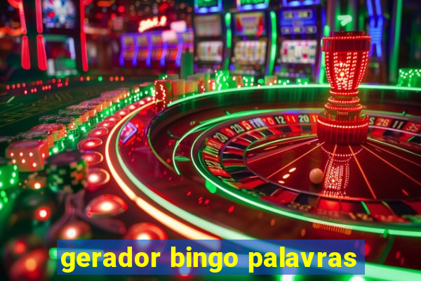 gerador bingo palavras