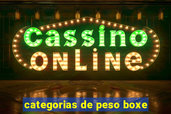 categorias de peso boxe