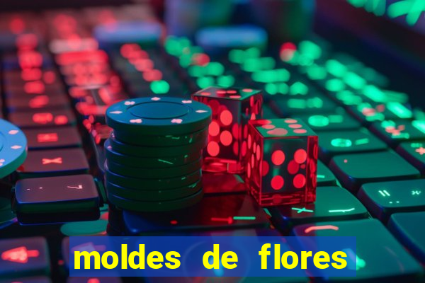 moldes de flores gigantes para imprimir